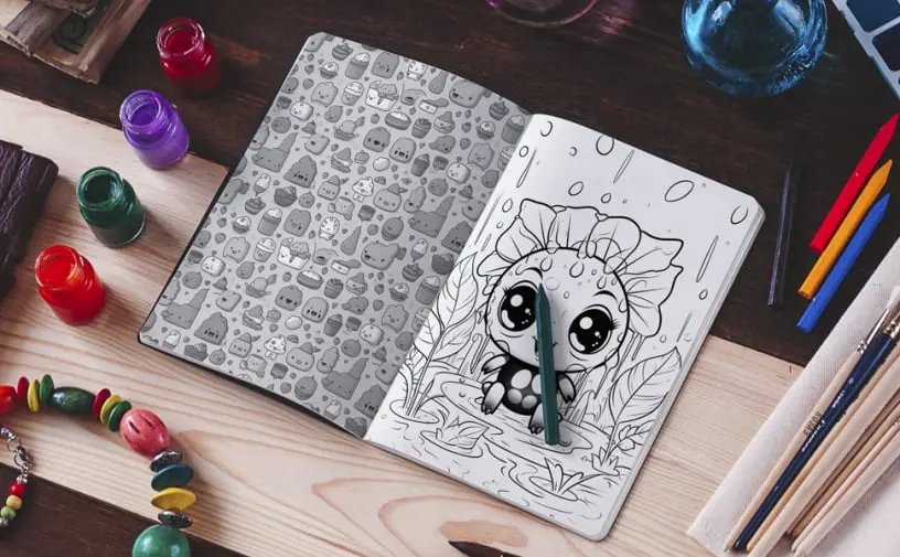 Kawaii coloring book