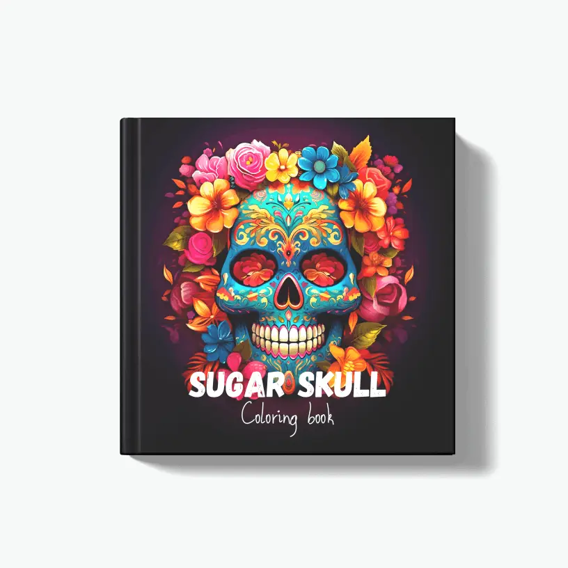 Sugar Skull coloring book for adults